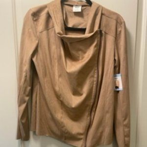 mote Tan Faux Suede Jacket- Large